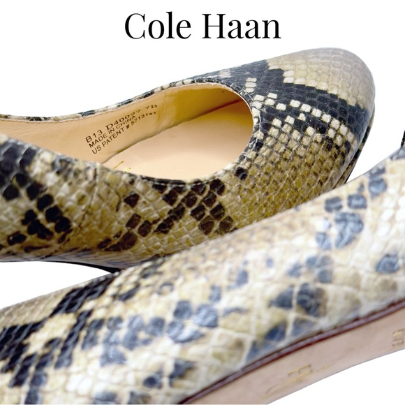 Cole Haan • Chelsea Platform Heels • Python • 7 US • EUC • Dust Bag + Heel Tips - Picture 14 of 16